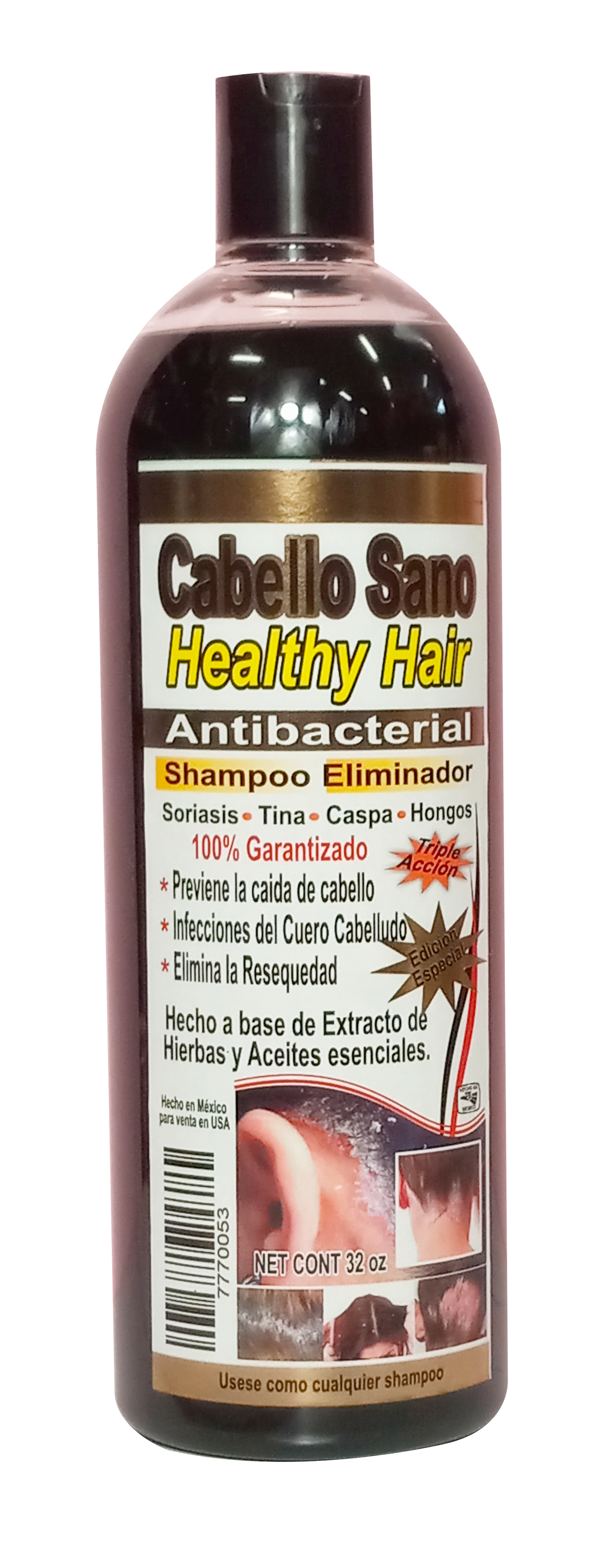 Shampoo Antibacterial CABELLO SANO 32 oz