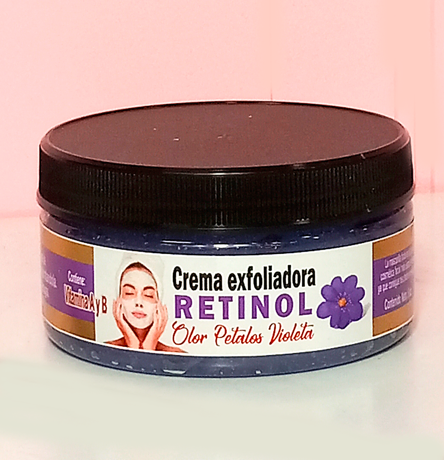 Crema exfoliadora RETINOL con Olor a Petalos de Violeta