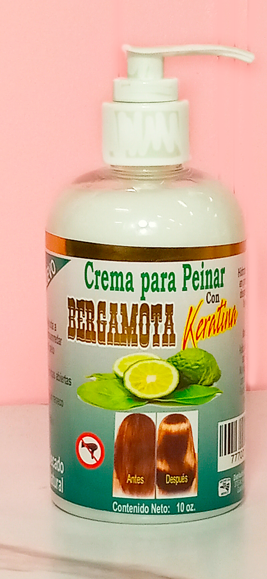 Crema para peinar BERGAMOTA Con Keratina