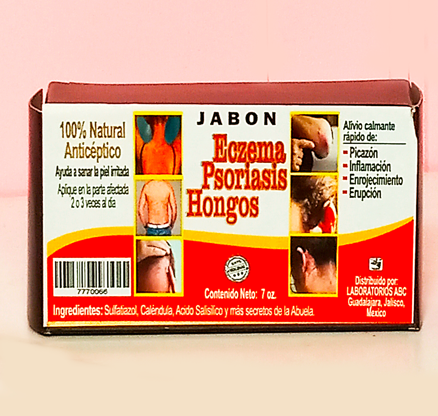 JABON ANTIBACTERIAL Eczema, Psoriasis y Hongos.