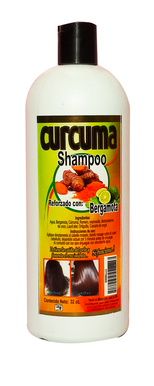 Shampoo de Curcuma reforzado Bergamota